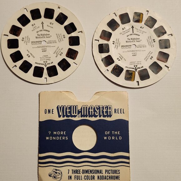 VINTAGE Dr. Seuss View Master Slides The Wubbulous World of Dr. Seuss Reels x s - Picture 1 of 4